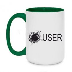 Чашка двухцветная 420ml User Habrahabr - PrintSalon