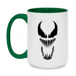 Чашка двухцветная 420ml Веном Силуэт - PrintSalon