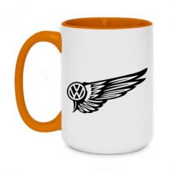 Чашка двухцветная 420ml Volkswagen Art - PrintSalon