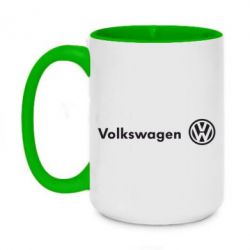 Чашка двухцветная 420ml Volkswagen Motors - PrintSalon