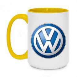 Чашка двухцветная 420ml Volkswagen Small Logo - PrintSalon