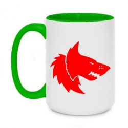 Чашка двухцветная 420ml Warhammer Space Wolf - PrintSalon