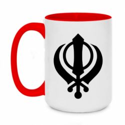Чашка двухцветная 420ml White Khanda - PrintSalon
