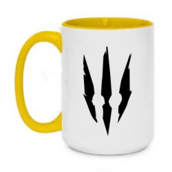 Чашка двухцветная 420ml Wiedzmin logo - PrintSalon