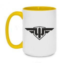 Чашка двокольорова велика World of Warplanes Logo