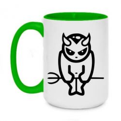 Чашка двухцветная 420ml Я всегда злой - PrintSalon