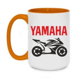 Чашка двухцветная 420ml Yamaha Bike - PrintSalon