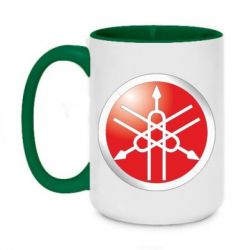 Чашка двухцветная 420ml Yamaha Logo 3D - PrintSalon