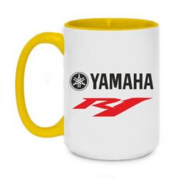 Чашка двухцветная 420ml Yamaha R1 - PrintSalon