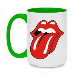 Чашка двокольорова велика Мова Rolling Stones - PrintSalon