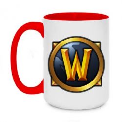 Чашка двокольорова велика Значок wow - PrintSalon
