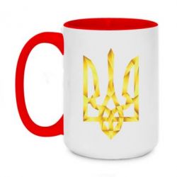 Чашка двухцветная 420ml Золотий герб - PrintSalon