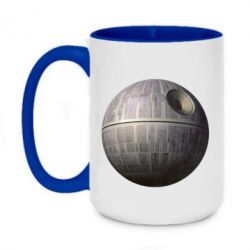 Чашка двухцветная 420ml Звезда смерти - PrintSalon