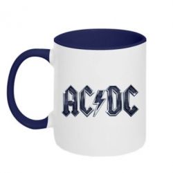 Чашка двухцветная 320ml AC/DC Logo - PrintSalon
