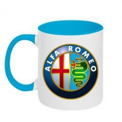 Чашка двухцветная 320ml ALFA ROMEO - PrintSalon
