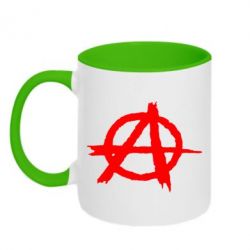 Чашка двухцветная 320ml Anarchy - PrintSalon