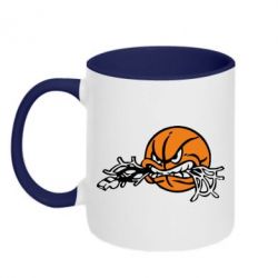 Чашка двухцветная 320ml Angry ball - PrintSalon