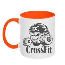 Чашка двухцветная 320ml Angry CrossFit - PrintSalon
