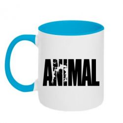 Чашка двокольорова Animal Powerlifting - PrintSalon