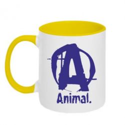 Чашка двухцветная 320ml Animal - PrintSalon