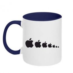 Чашка двокольорова Apple Еволюції