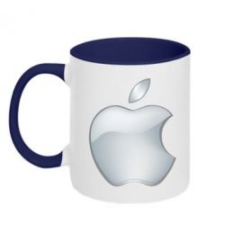 Чашка двокольорова Apple Silver