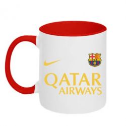 Чашка двухцветная 320ml Барселона - PrintSalon