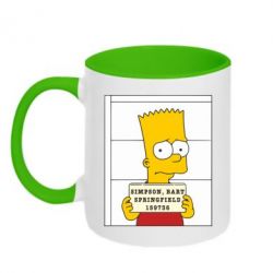 Чашка двухцветная 320ml Барт в тюряге