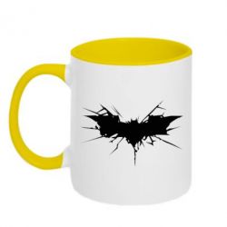 Чашка двухцветная 320ml Batman cracks - PrintSalon