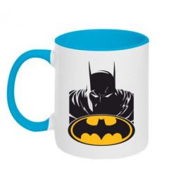 Чашка двухцветная 320ml Batman face - PrintSalon