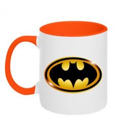 Чашка двокольорова Batman logo Gold - PrintSalon