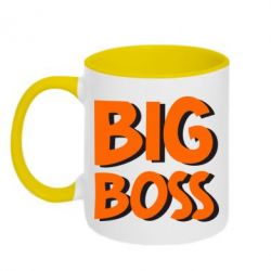 Чашка двухцветная 320ml Big Boss - PrintSalon