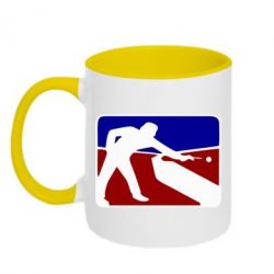 Чашка двухцветная 320ml Бильярд - PrintSalon