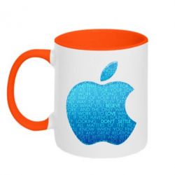 Чашка двокольорова Blue Apple
