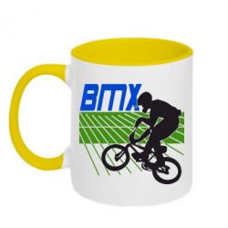 Чашка двухцветная 320ml BMX Sport - PrintSalon