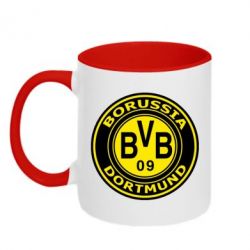 Чашка двухцветная 320ml Borussia Dortmund - PrintSalon