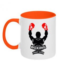 Чашка двухцветная 320ml Boxing Fight Club - PrintSalon