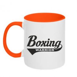 Чашка двухцветная 320ml Boxing Warrior - PrintSalon