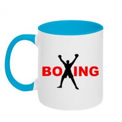 Чашка двухцветная 320ml BoXing X - PrintSalon