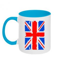 Чашка двокольорова Британський прапор
