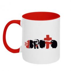 Чашка двухцветная 320ml Брутто Лого - PrintSalon