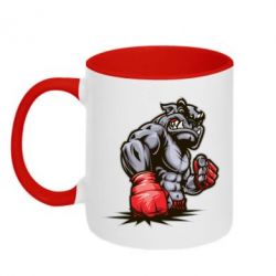 Чашка двухцветная 320ml Bulldog MMA - PrintSalon