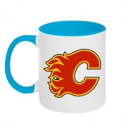 Чашка двухцветная 320ml Calgary Flames - PrintSalon