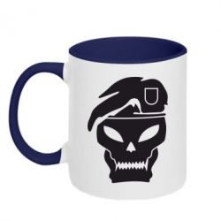 Чашка двухцветная 320ml Call of Duty Black Ops logo - PrintSalon