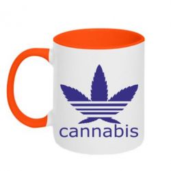 Чашка двокольорова Cannabis - PrintSalon