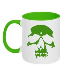Чашка двокольорова Череп