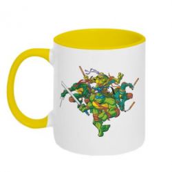 Чашка двокольорова Черепашки-ніндзя - PrintSalon