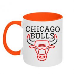 Чашка двухцветная 320ml Chicago Bulls Logo - PrintSalon
