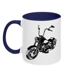 Чашка двухцветная 320ml Чопер - PrintSalon