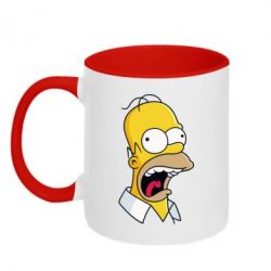 Чашка двухцветная 320ml Crazy Homer!